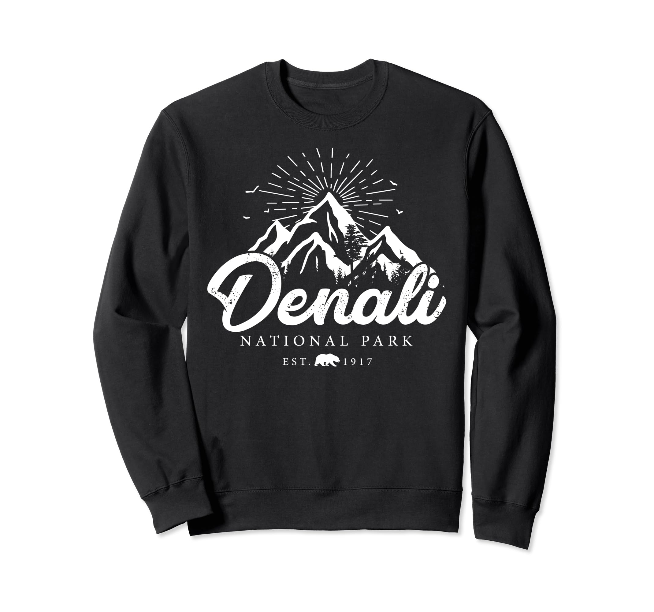 Denali National Park Mountains Sweatshirt - Aesthetic Graphic for Adults - T-Shirt, Sweatshirt, Hoodie