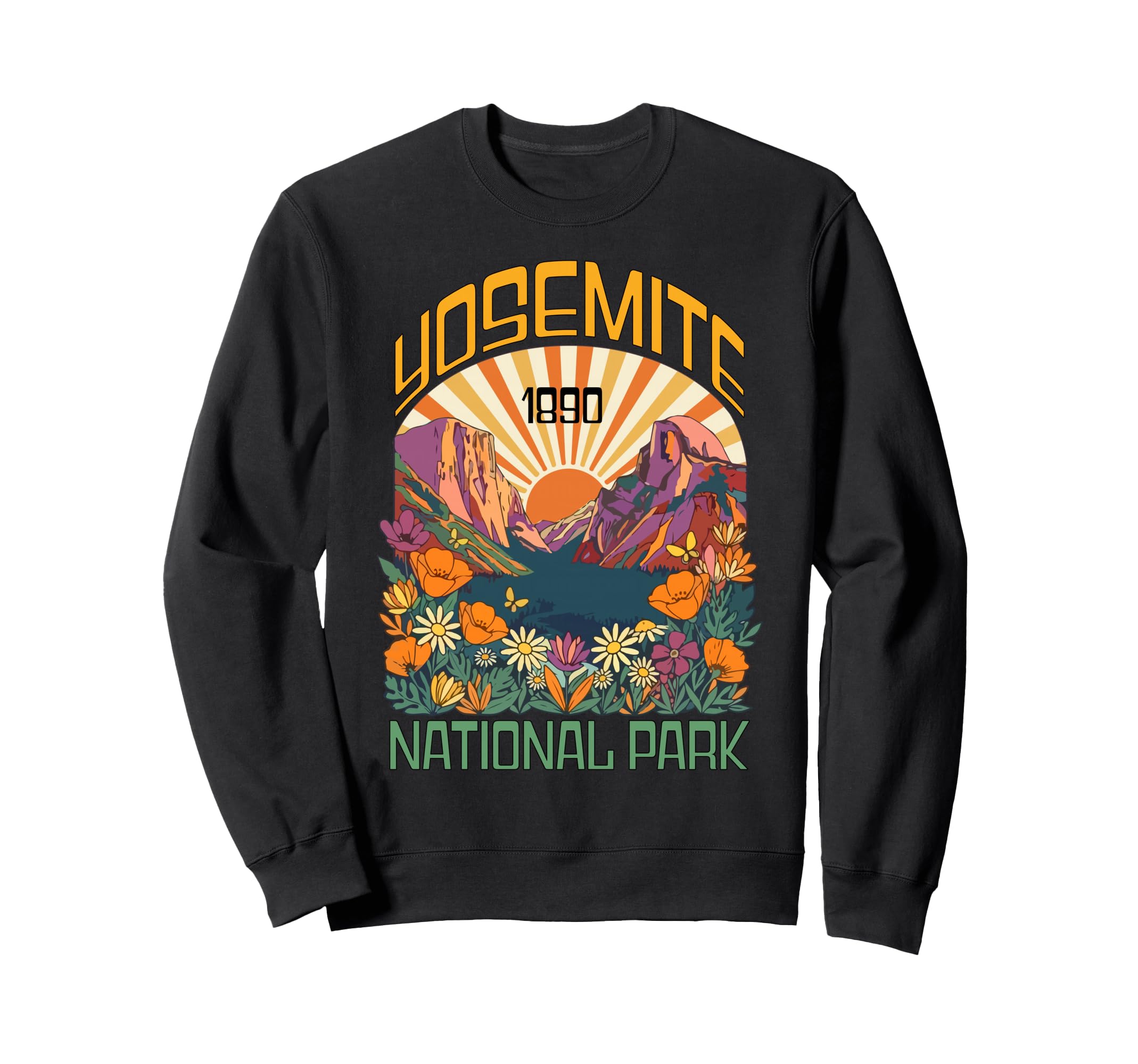 Yosemite National Park 1890 Trail Sweatshirt - Streetwear Style Men Women - T-Shirt, Sweatshirt, Hoodie