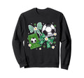 Bow Soccer Checkered Flowers Sweatshirt - Aesthetic Graphic for Adults - T-Shirt, Sweatshirt, Hoodie