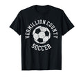 Vermillion County Soccer Distressed 90S T-Shirt - Graphic Print Unisex - T-Shirt, Sweatshirt, Hoodie