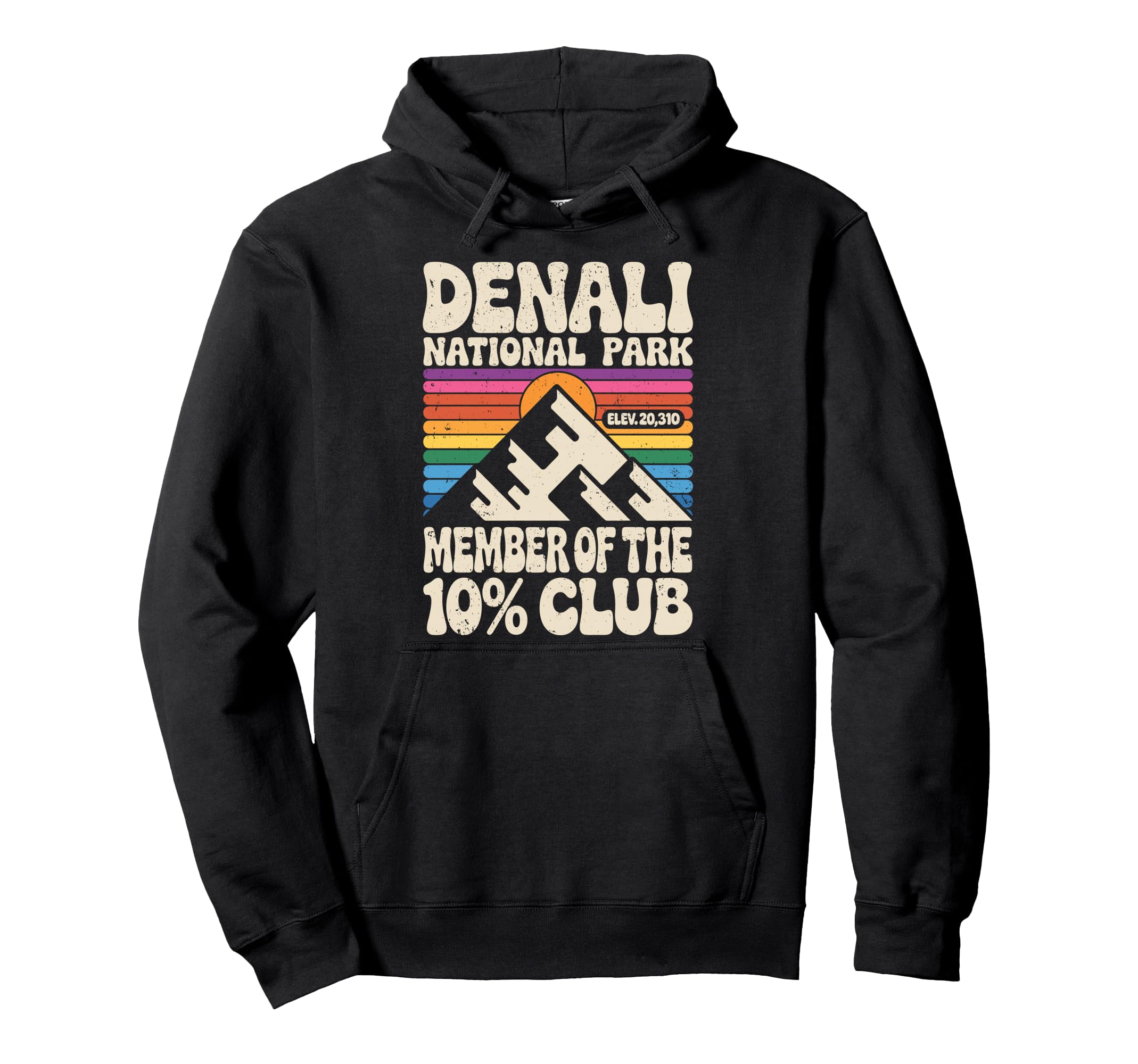 Denali 10 Percent Club Alaska National Hoodie - Novelty Apparel Unisex - T-Shirt, Sweatshirt, Hoodie