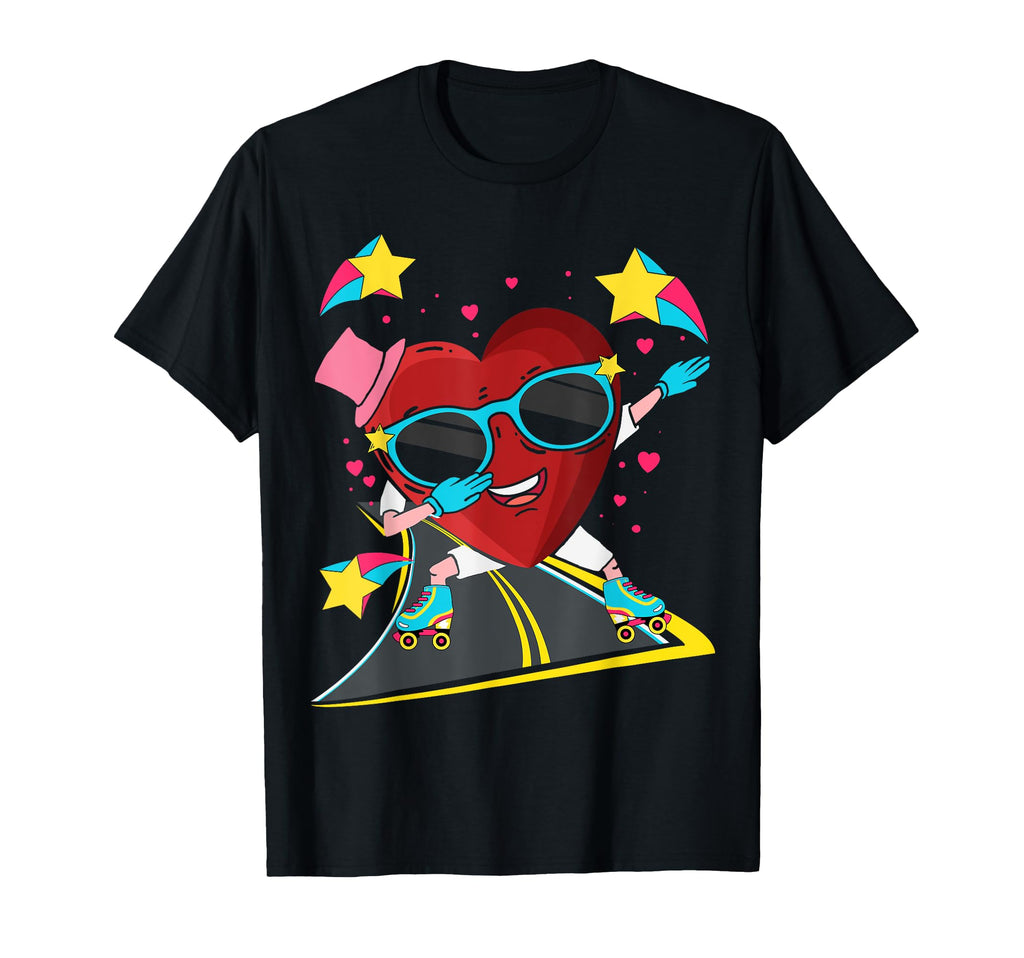 Valentines Day Dabbing Heart Funny Dab T-Shirt - Aesthetic Graphic Unisex - T-Shirt, Sweatshirt, Hoodie