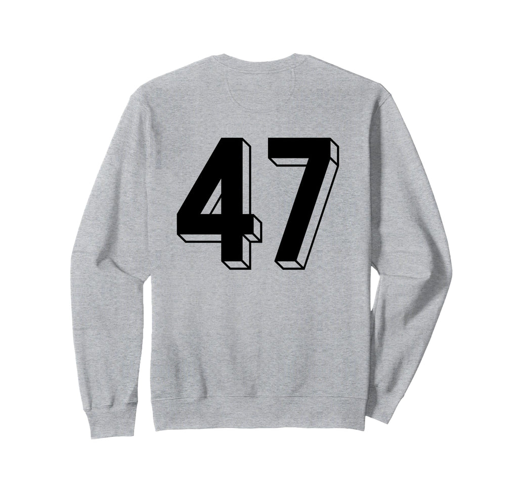 Number 47 Backside 80S 90S Team Sweatshirt - Custom Art Print Men Women - T-Shirt, Sweatshirt, Hoodie