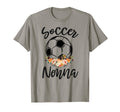 Soccer Nonna Flower Funny Player T-Shirt - Custom Art Print Unisex - T-Shirt, Sweatshirt, Hoodie