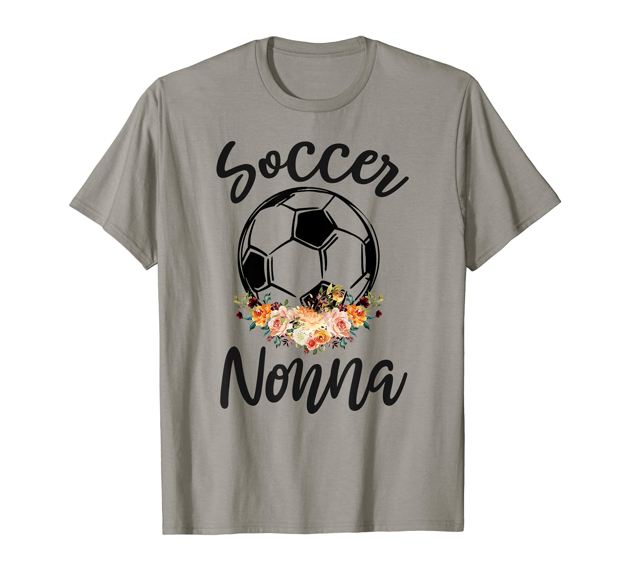 Soccer Nonna Flower Funny Player T-Shirt - Custom Art Print Unisex - T-Shirt, Sweatshirt, Hoodie