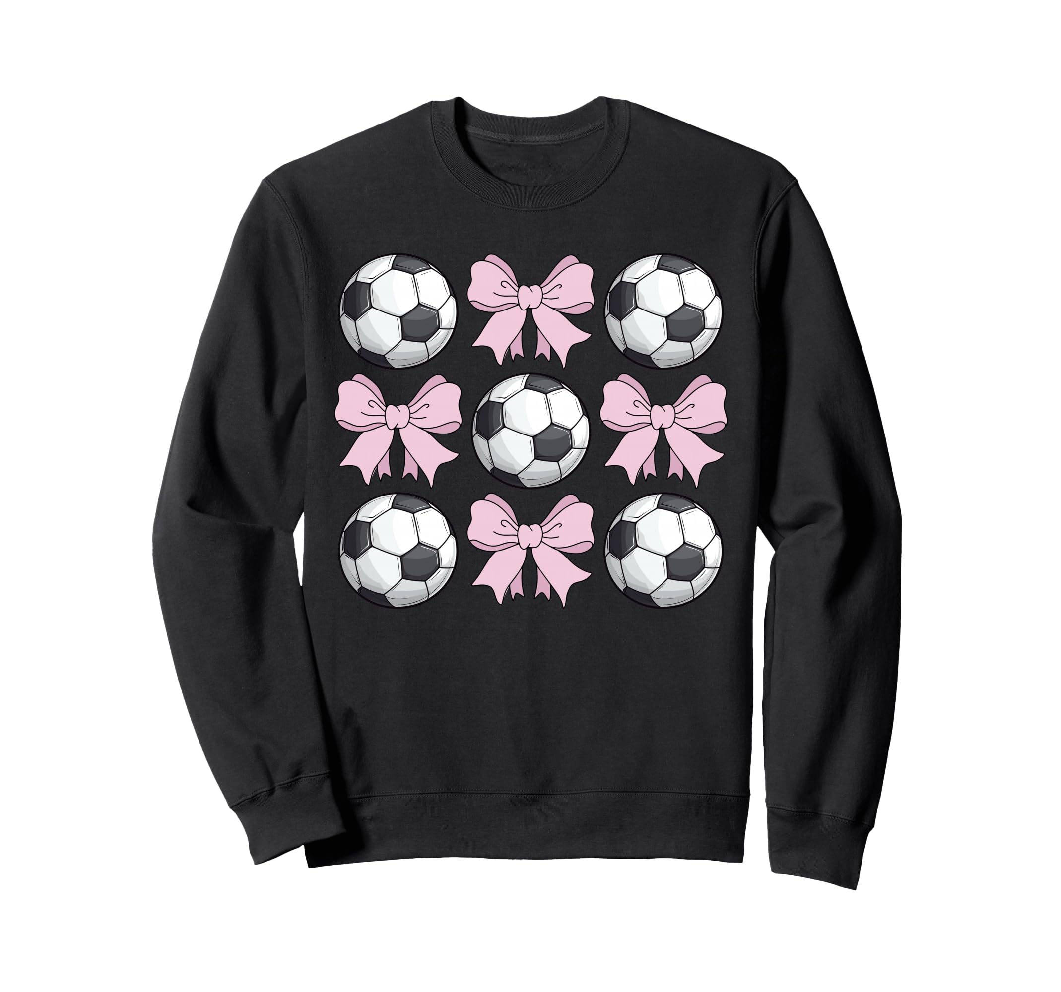 Soccer Coquette Bow Soccer Sweatshirt - Fun Novelty Design for Adults - T-Shirt, Sweatshirt, Hoodie