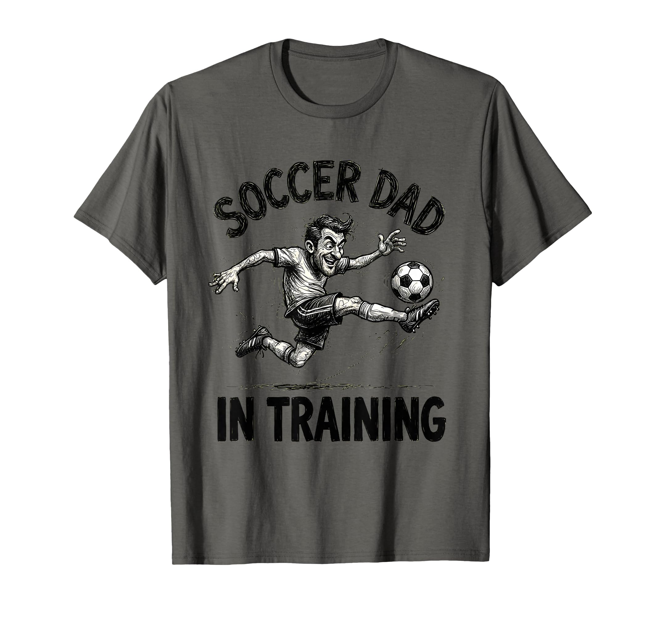 Soccer Dad Training Funny Sports T-Shirt - Minimalist Print for Adults - T-Shirt, Sweatshirt, Hoodie
