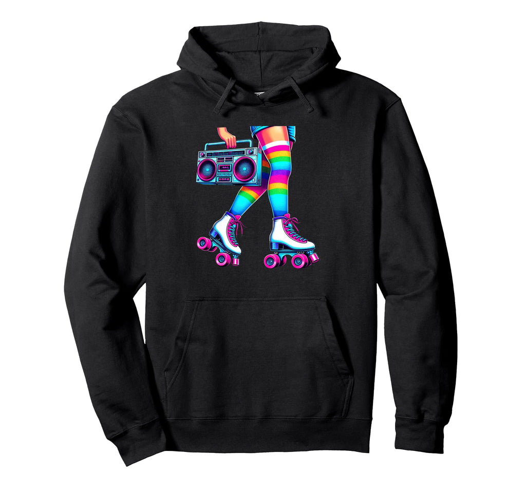 Rollerskates Funny 80S Roller Disco Hoodie - Fun Novelty Design Unisex - T-Shirt, Sweatshirt, Hoodie