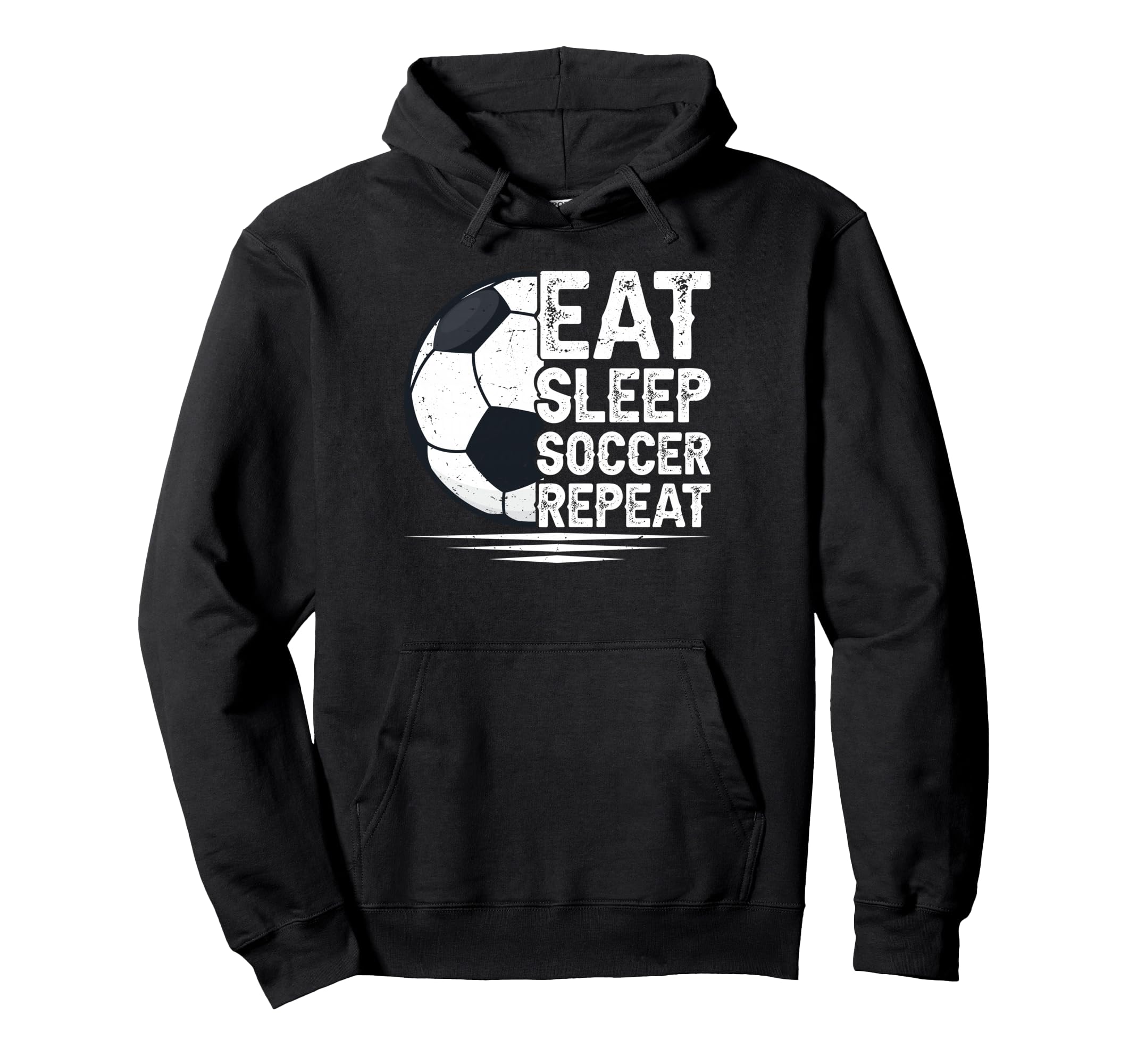 Eat Sleep Soccer Repeat Soccer Player Hoodie - Minimalist Print Men Women - T-Shirt, Sweatshirt, Hoodie