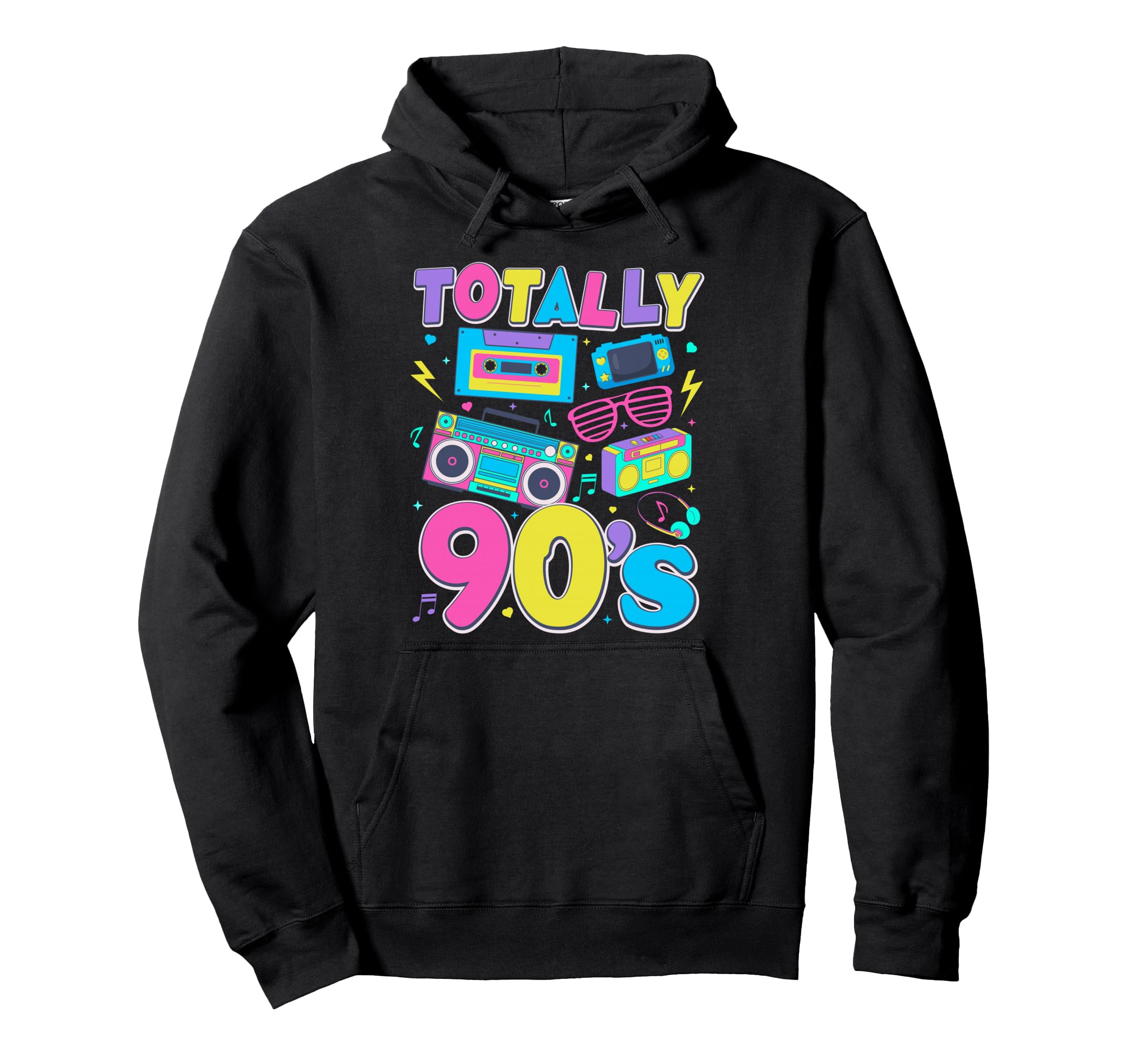 Totally 90S 1990S Cassette Tape Hoodie - Casual Everyday Wear Men Women - T-Shirt, Sweatshirt, Hoodie