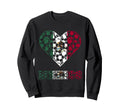 Mexico Heart Mexican Soccer Team Sweatshirt - Minimalist Print Men Women - T-Shirt, Sweatshirt, Hoodie