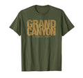 Grand Canyon National Park Rugged Text T-Shirt - Novelty Apparel Unisex - T-Shirt, Sweatshirt, Hoodie