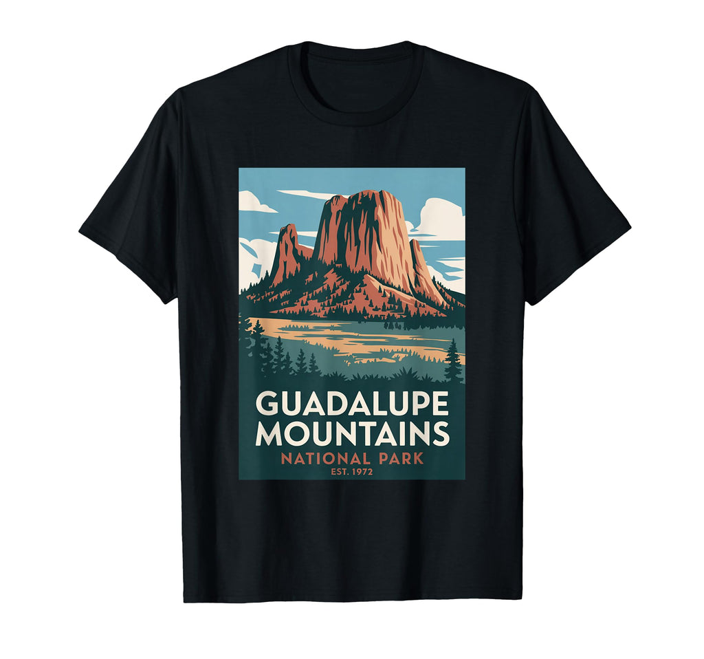 Guadalupe Mountains National Park Camping T-Shirt - Novelty Apparel Unisex - T-Shirt, Sweatshirt, Hoodie