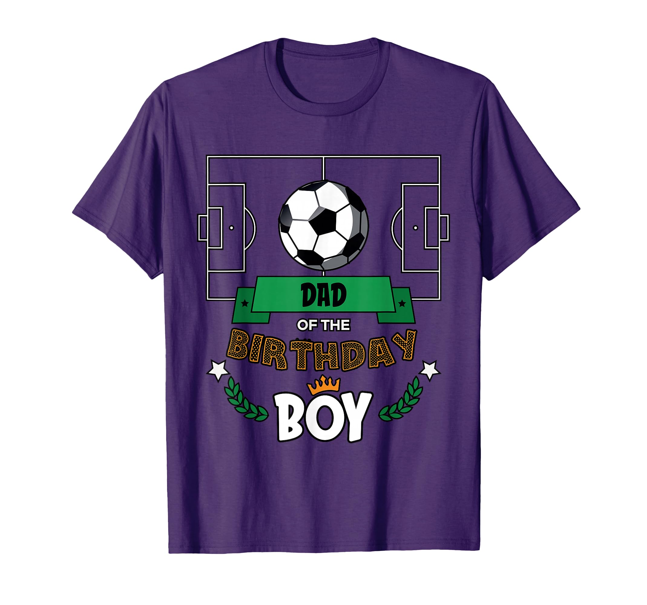 Dad Birthday Soccer Theme Matching T-Shirt - Trendy Graphic Men Women - T-Shirt, Sweatshirt, Hoodie