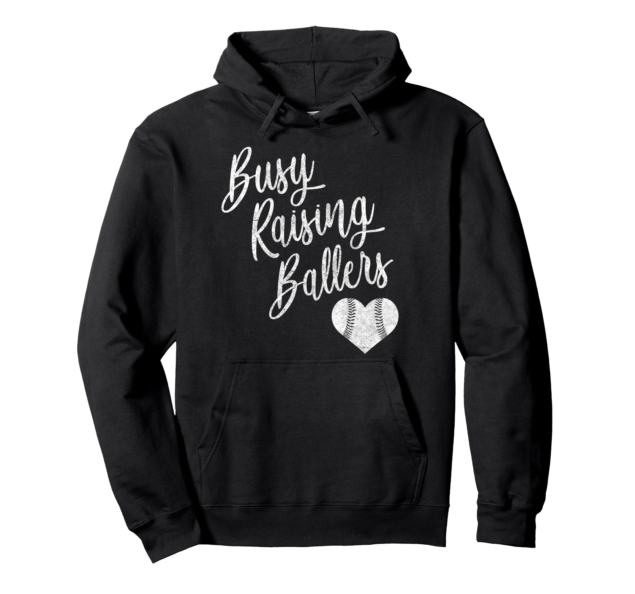 Busy Raising Ballers Baseball Softball Hoodie - Graphic Print Men Women - T-Shirt, Sweatshirt, Hoodie