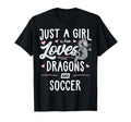 Just Who Loves Dragons And Soccer Gift T-Shirt - Unique Graphic for Adults - T-Shirt, Sweatshirt, Hoodie