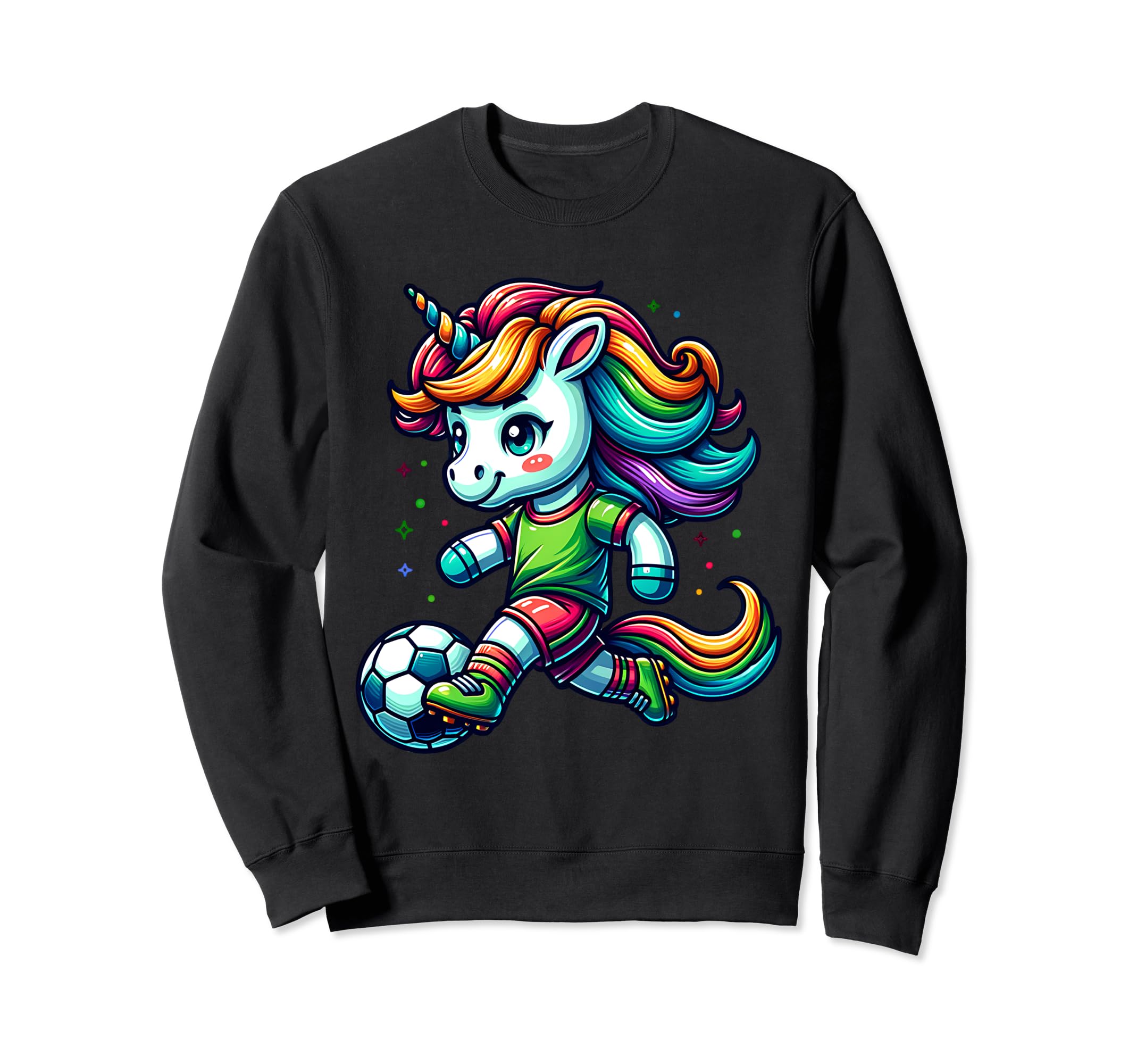 Footballer Unicorn Fans Soccer Sweatshirt - Streetwear Style for Adults - T-Shirt, Sweatshirt, Hoodie