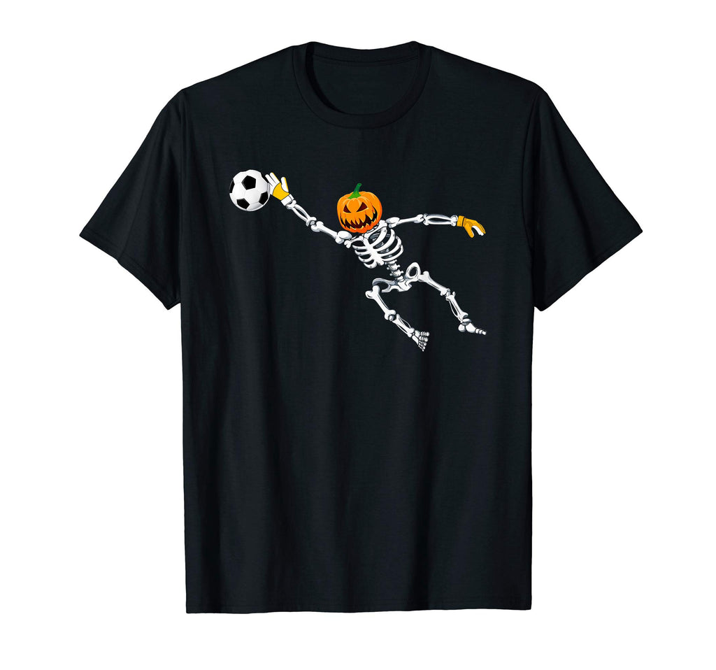 Skeleton Soccer Goalkeeper Halloween T-Shirt - Graphic Print for Adults - T-Shirt, Sweatshirt, Hoodie