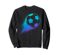 Colorful Splash Art Soccer Football Sweatshirt - Trendy Graphic Unisex - T-Shirt, Sweatshirt, Hoodie