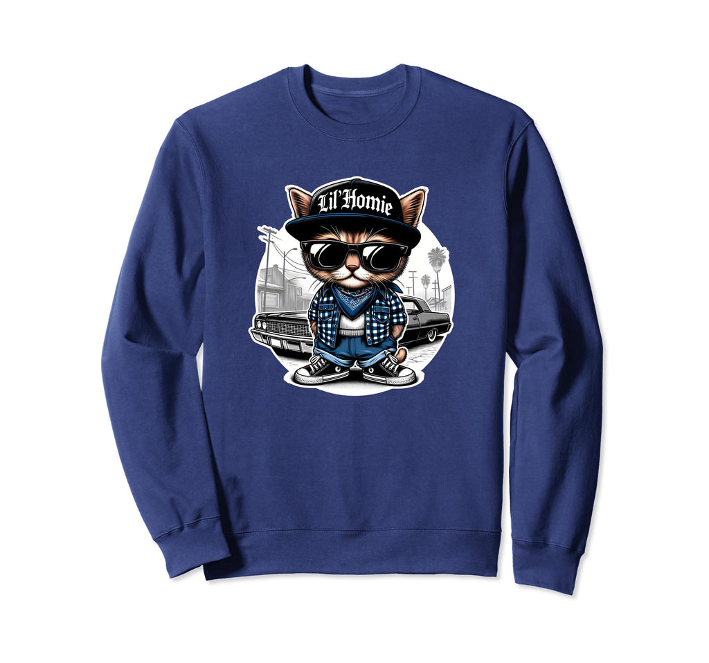 Lil Homie Lowrider Chicano Sweatshirt - Casual Everyday Wear for Adults - T-Shirt, Sweatshirt, Hoodie