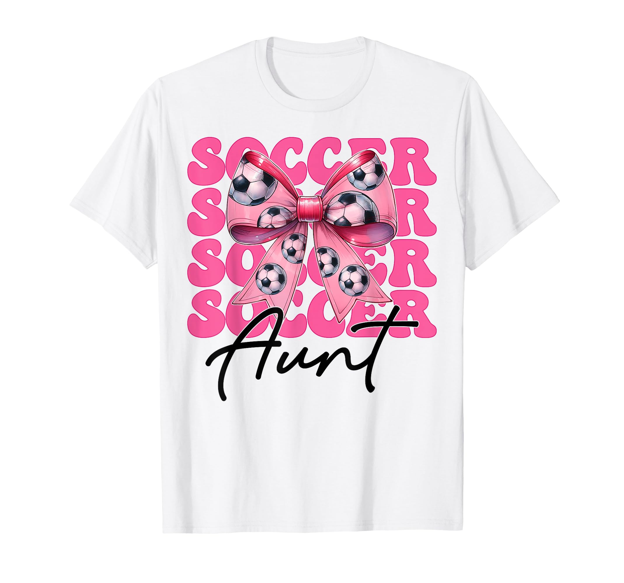 Womens Coquette Bow Ribbon Soccer Sweatshirt - Unique Graphic Unisex - T-Shirt, Sweatshirt, Hoodie