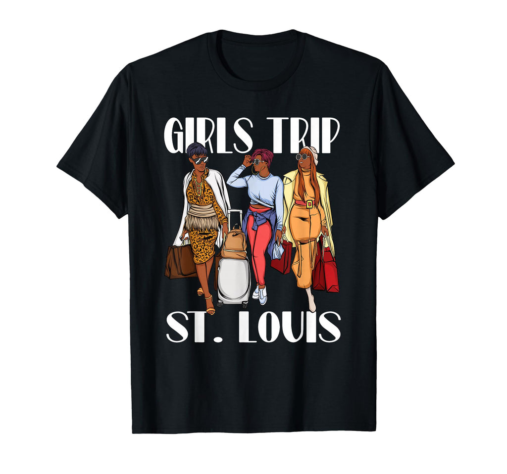 Trip St Louis 2026 Vacation Weekend Black T-Shirt - Minimalist Print Unisex - T-Shirt, Sweatshirt, Hoodie
