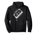 Dripping Cassette Tape Hoodie - Novelty Apparel for Adults - T-Shirt, Sweatshirt, Hoodie
