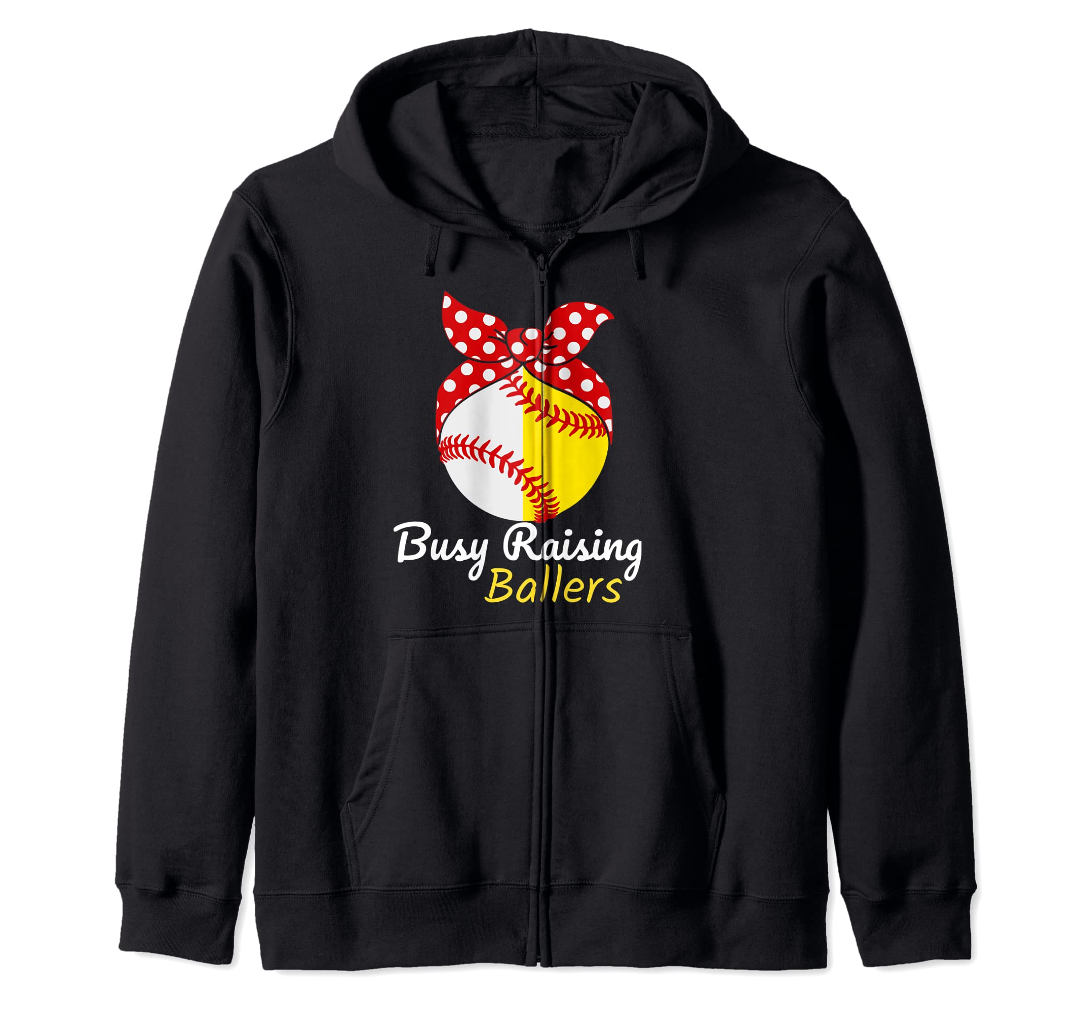 Busy Raising Ballers Baseball Softball Sweatshirt - Trendy Graphic Unisex - T-Shirt, Sweatshirt, Hoodie
