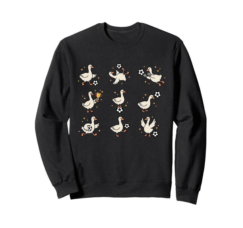 Silly Goose Playing Soccer Goalie Funny Sweatshirt - Trendy Graphic Unisex - T-Shirt, Sweatshirt, Hoodie