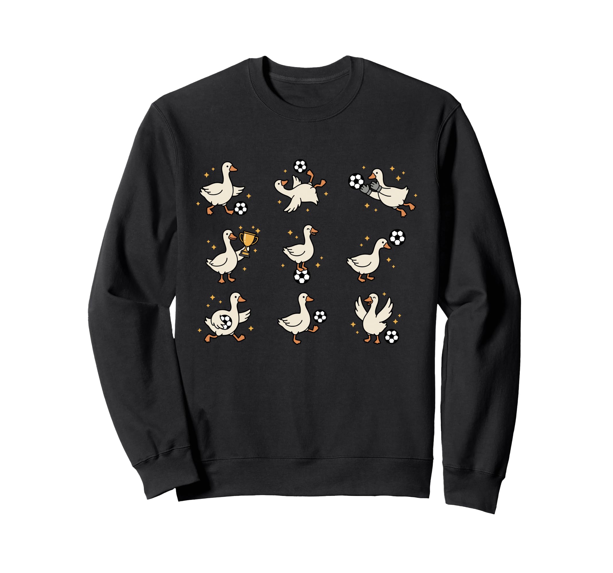 Silly Goose Playing Soccer Goalie Funny Sweatshirt - Trendy Graphic Unisex - T-Shirt, Sweatshirt, Hoodie