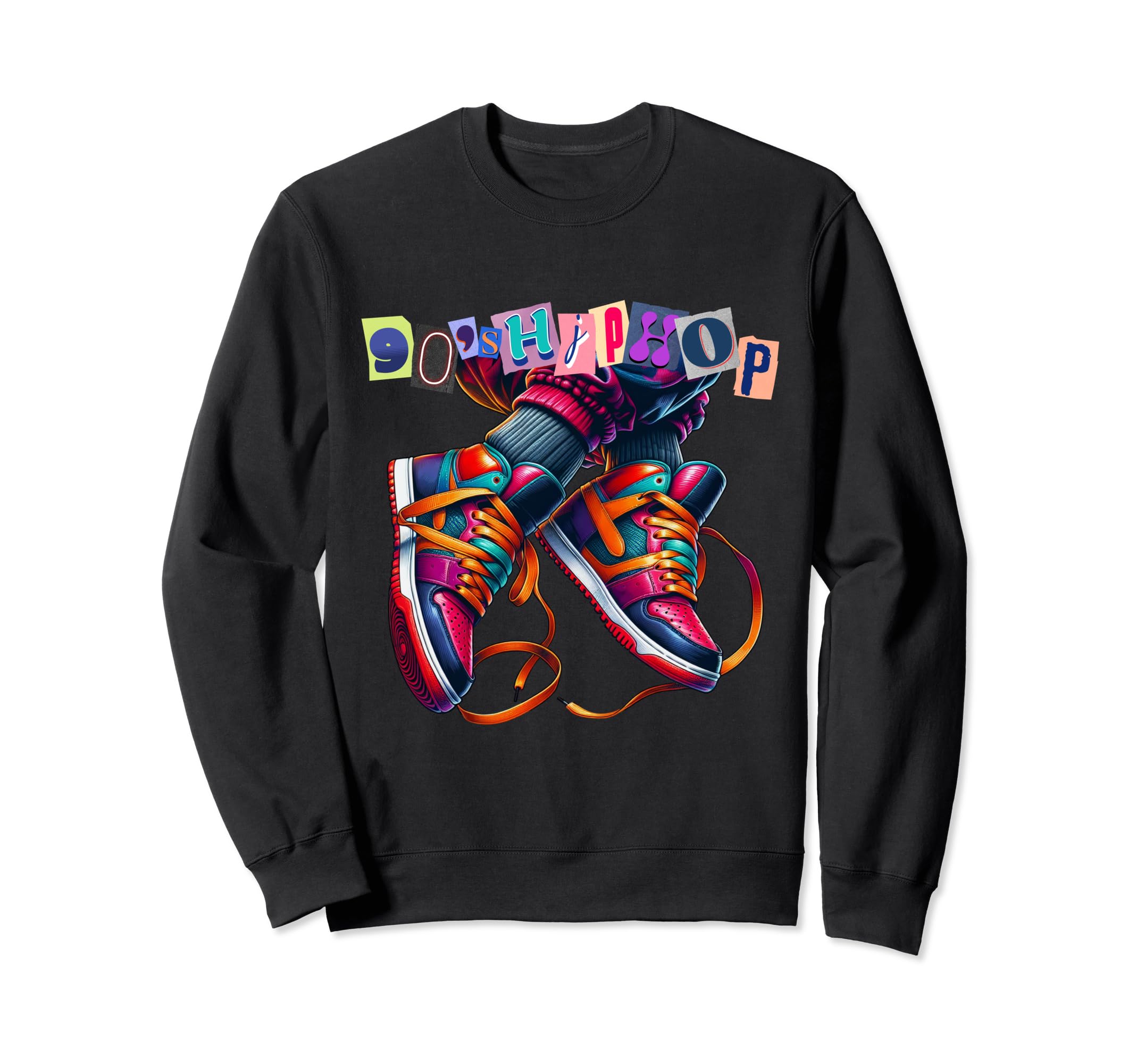 90S Hip Hop Old School 1990S Sweatshirt - Trendy Graphic for Adults - T-Shirt, Sweatshirt, Hoodie
