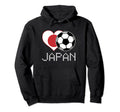 Japan Soccer Japanese Flag Love Country Hoodie - Minimalist Print Unisex - T-Shirt, Sweatshirt, Hoodie