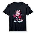Pig Ice Hockey Player Hockey Stick T-Shirt - Unique Graphic for Adults - T-Shirt, Sweatshirt, Hoodie