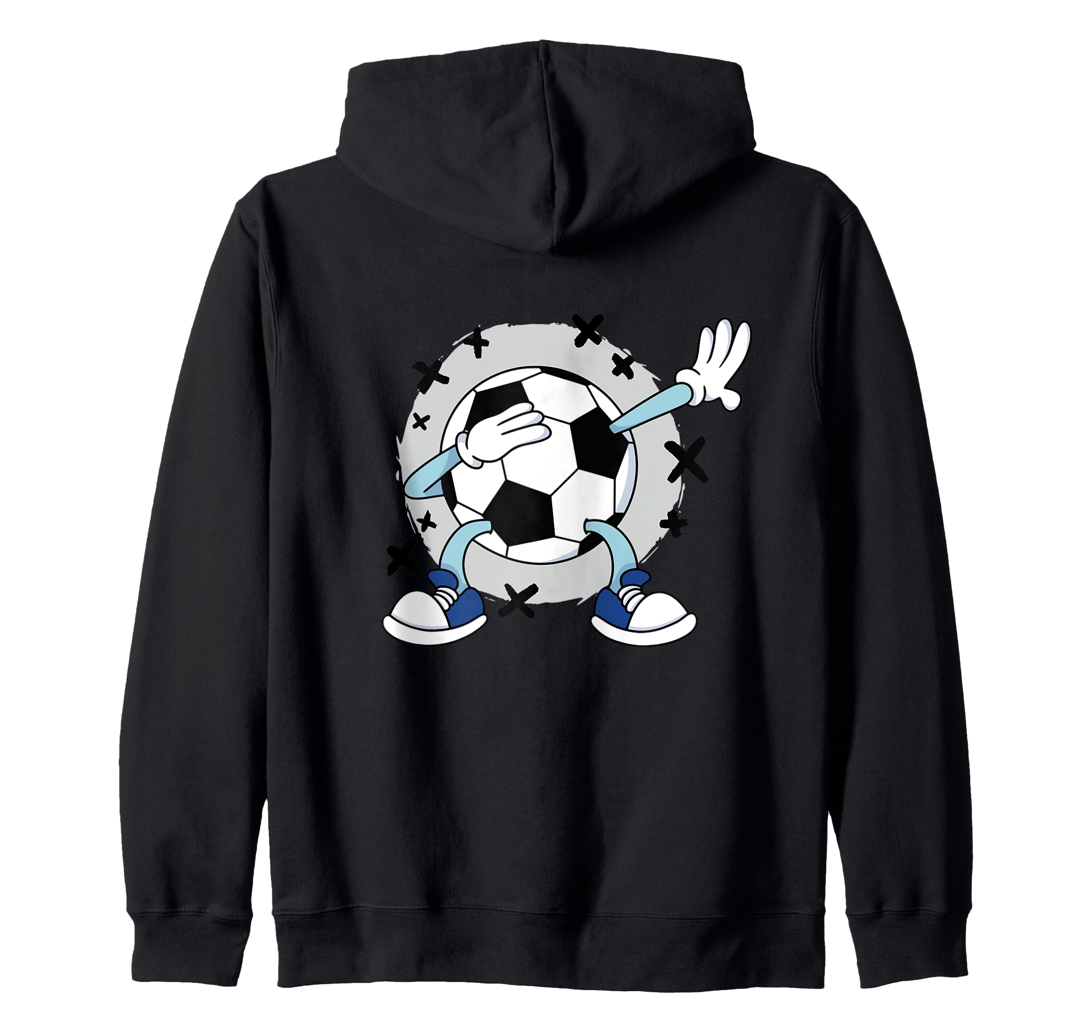 Cartoon Soccer Ball Dabbing T-Shirt - Unique Graphic Unisex - T-Shirt, Sweatshirt, Hoodie