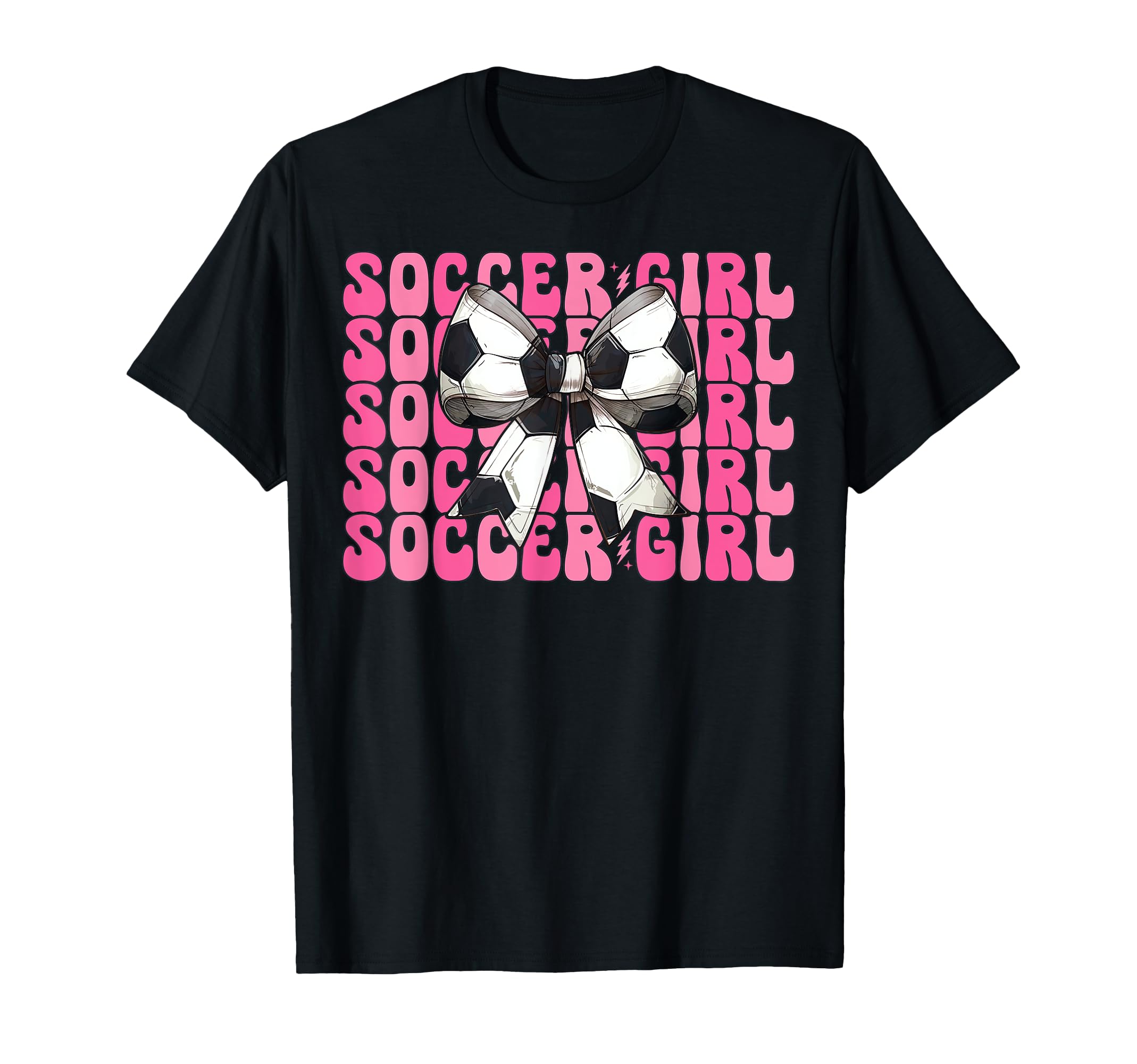 Womens Coquette Bow Ribbon Soccer Sweatshirt - Trendy Graphic for Adults - T-Shirt, Sweatshirt, Hoodie