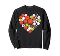 I Love Sports Basketball Football Sweatshirt - Graphic Print for Adults - T-Shirt, Sweatshirt, Hoodie