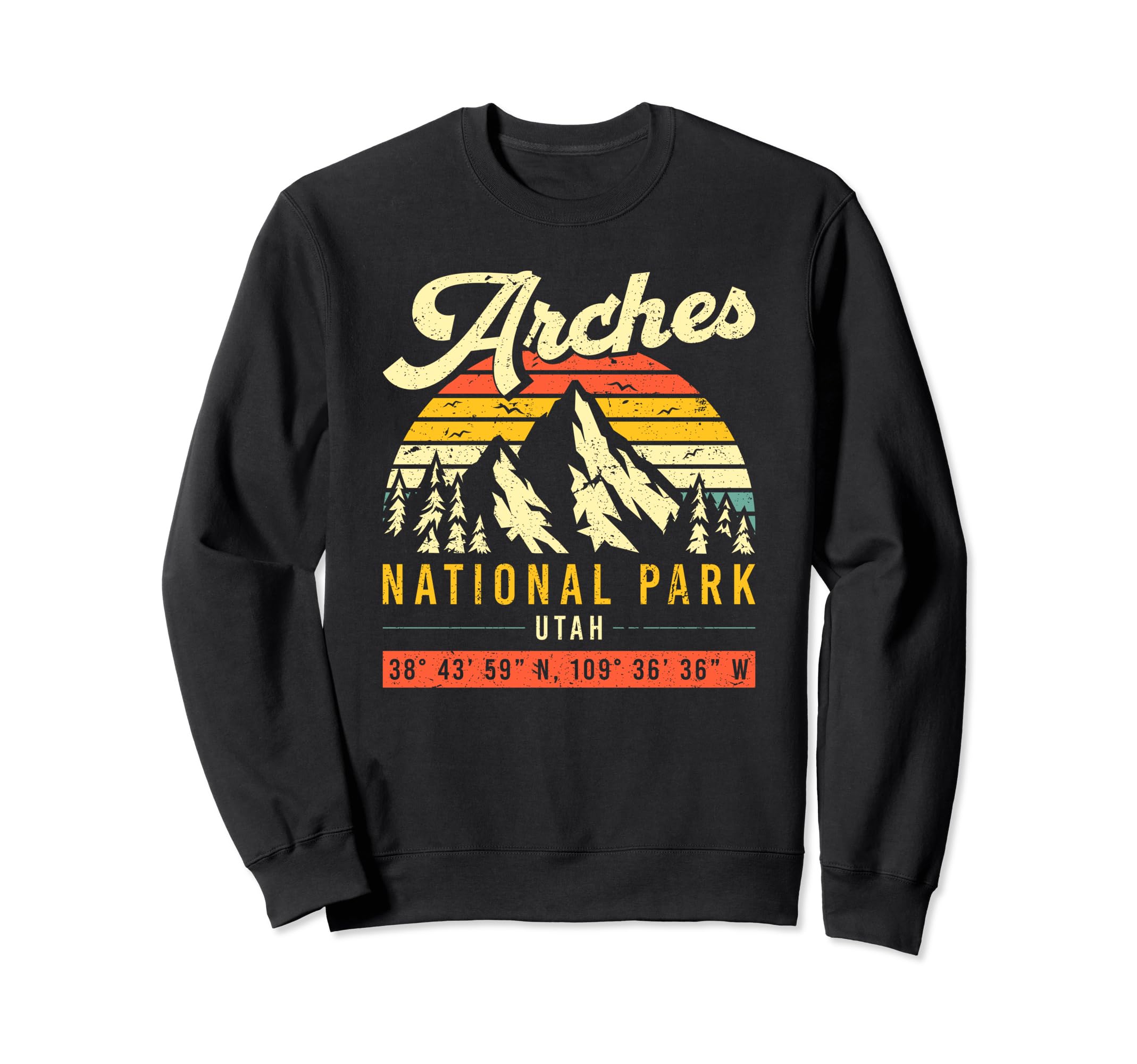 Arches Coordinates Utah National Sweatshirt - Casual Everyday Wear Unisex - T-Shirt, Sweatshirt, Hoodie