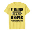 My Grandson Is Keeper Soccer T-Shirt - Minimalist Print for Adults - T-Shirt, Sweatshirt, Hoodie