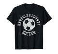 Randolph County Soccer Distressed 90S T-Shirt - Minimalist Print for Adults - T-Shirt, Sweatshirt, Hoodie