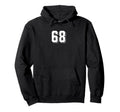Number 68 80S 90S Soccer Team Jersey Hoodie - Unique Graphic for Adults - T-Shirt, Sweatshirt, Hoodie