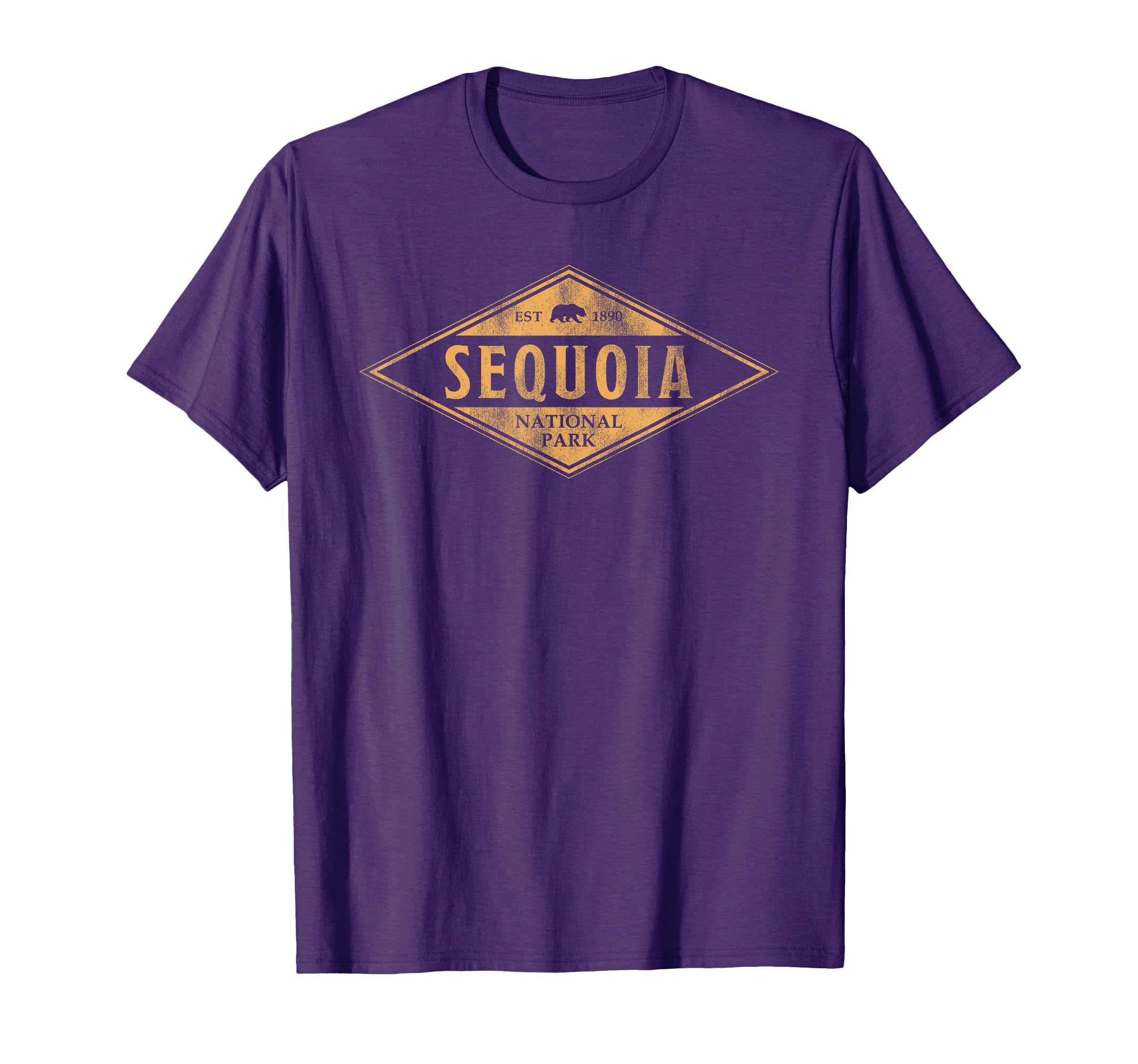 Sequoia National Park Bear Hexagon T-Shirt - Unique Graphic for Adults - T-Shirt, Sweatshirt, Hoodie