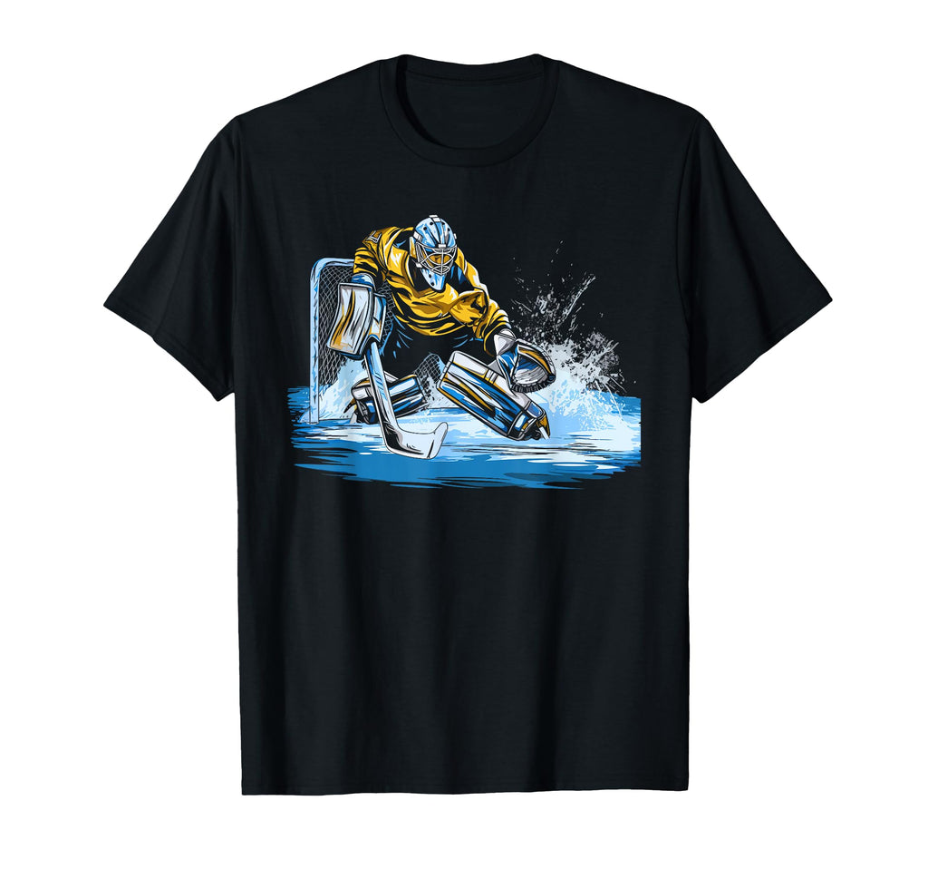 Ice Hockey Goalie Goaltender Keeper T-Shirt - Unique Graphic Men Women - T-Shirt, Sweatshirt, Hoodie
