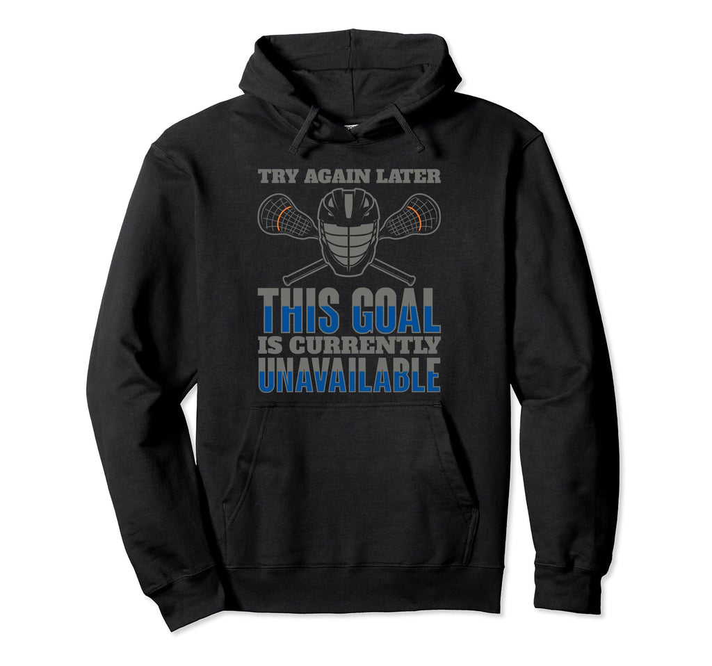 Goalkeeper Lacrosse Player Lax Goalie Hoodie - Graphic Print for Adults - T-Shirt, Sweatshirt, Hoodie