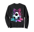Dripping Soccer Coquette Bow Leopard Sweatshirt - Novelty Apparel Unisex - T-Shirt, Sweatshirt, Hoodie