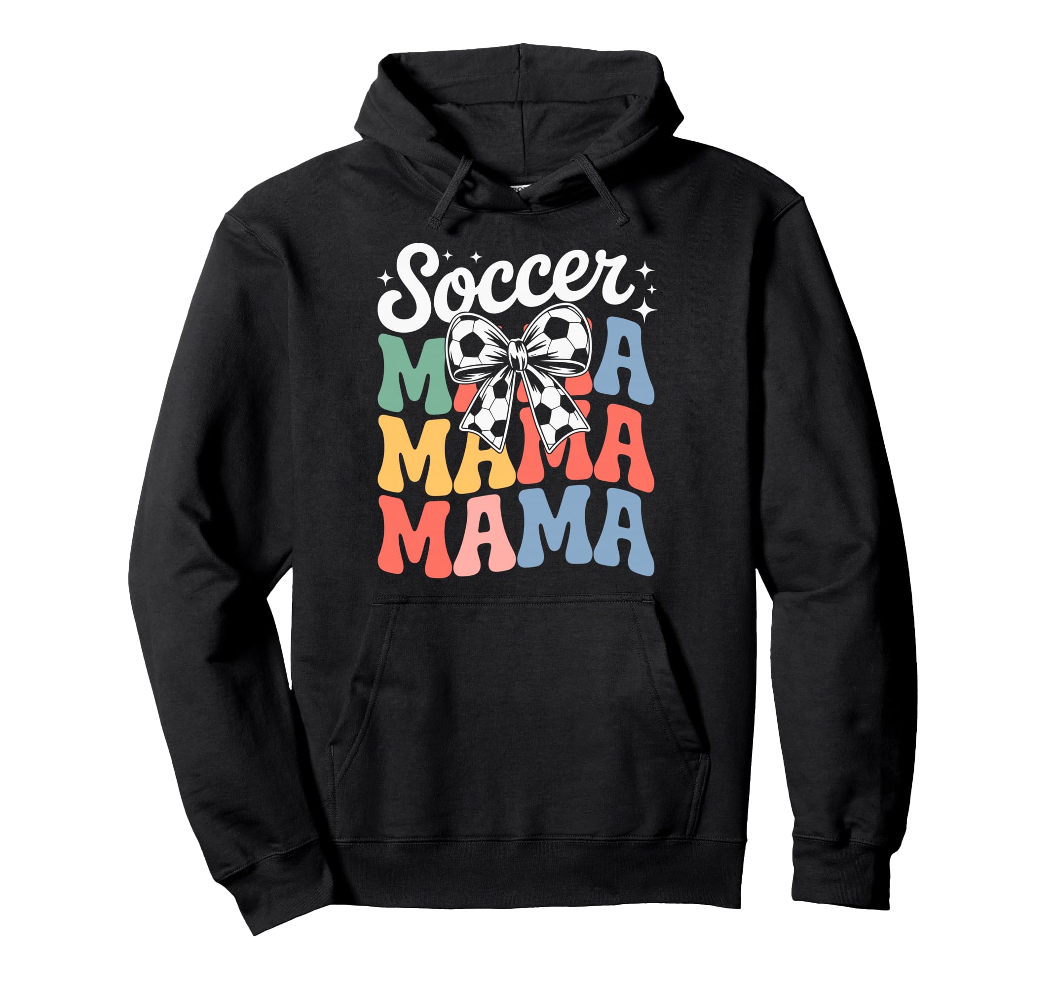 Groovy Soccer Football Player Mama Fan Hoodie - Custom Art Print Men Women - T-Shirt, Sweatshirt, Hoodie