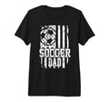 Usa Flag Soccer Dad Soccer Game Day T-Shirt - Trendy Graphic Men Women - T-Shirt, Sweatshirt, Hoodie