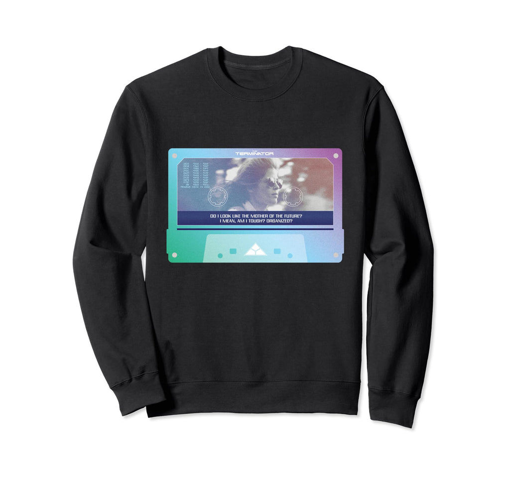 Terminator Sarah Connor Cassette Tape Sweatshirt - Unique Graphic Unisex - T-Shirt, Sweatshirt, Hoodie