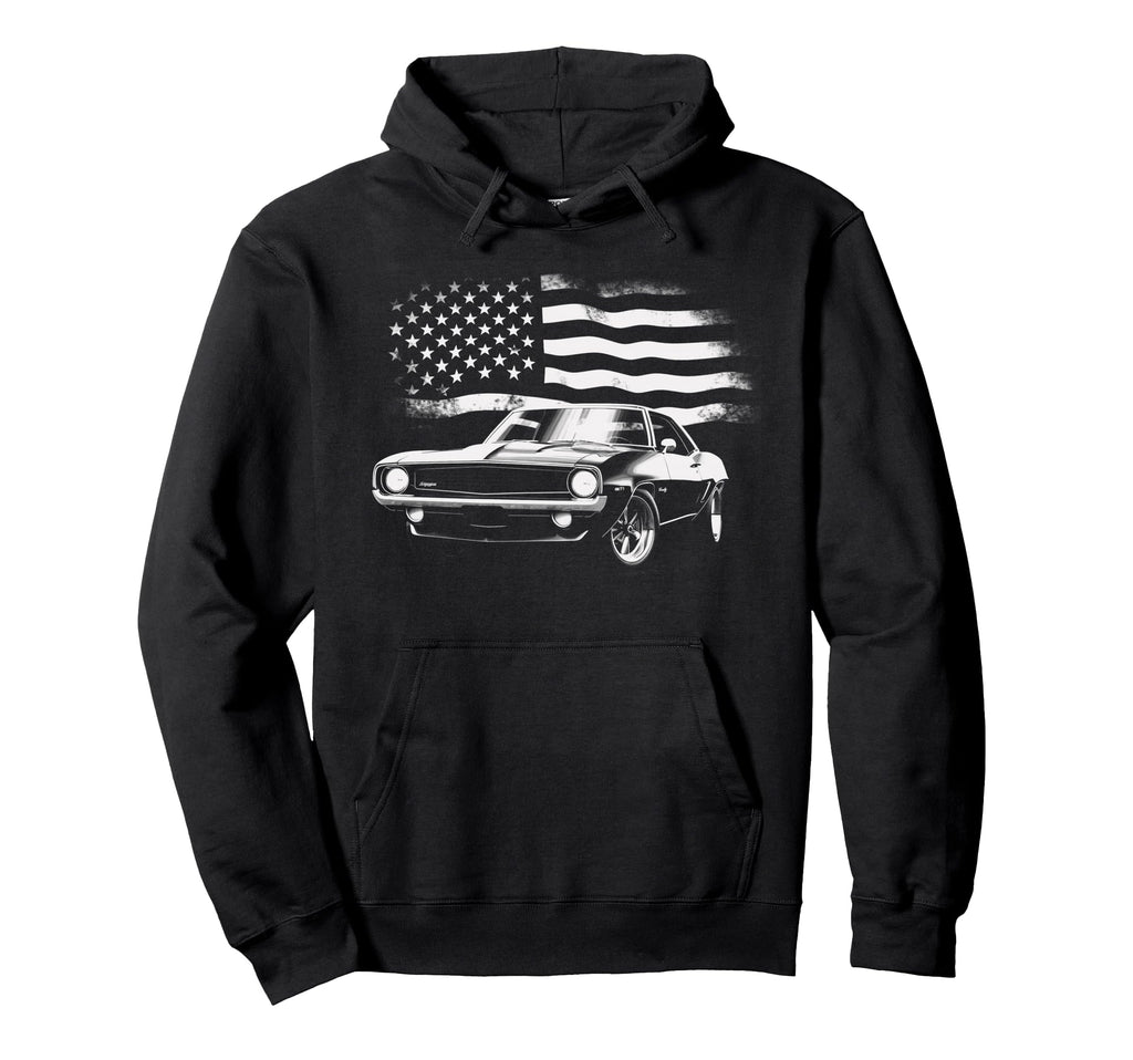 Muscle Car Hoodie - Minimalist Print for Adults - T-Shirt, Sweatshirt, Hoodie