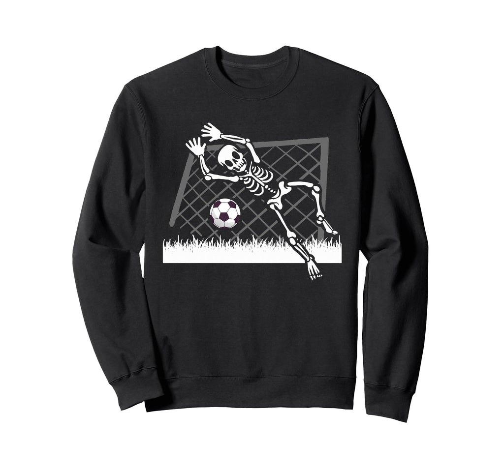 Skeleton Soccer Funny Halloween Sweatshirt - Aesthetic Graphic for Adults - T-Shirt, Sweatshirt, Hoodie