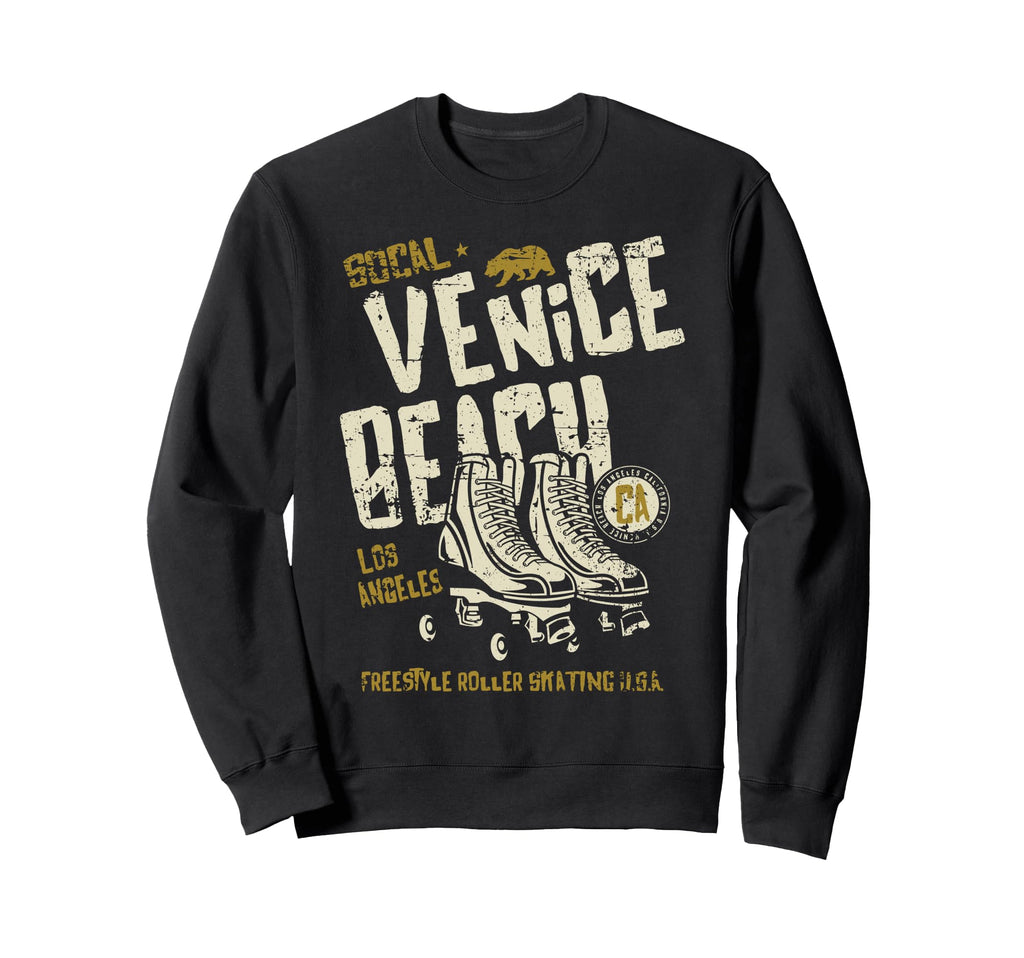 Venice Beach California Roller Skate Sweatshirt - Graphic Print Unisex - T-Shirt, Sweatshirt, Hoodie